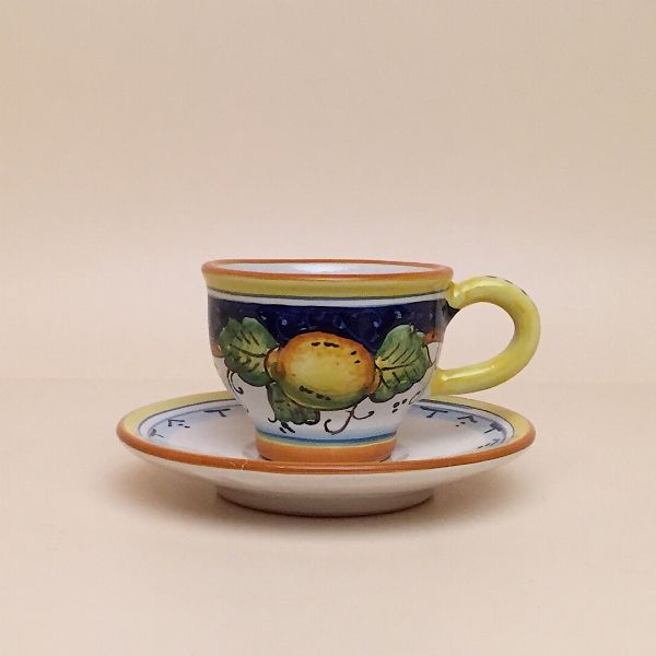 ESPRESSO CUP, CM.6H WITH SAUCER, LIMONI COSIMO